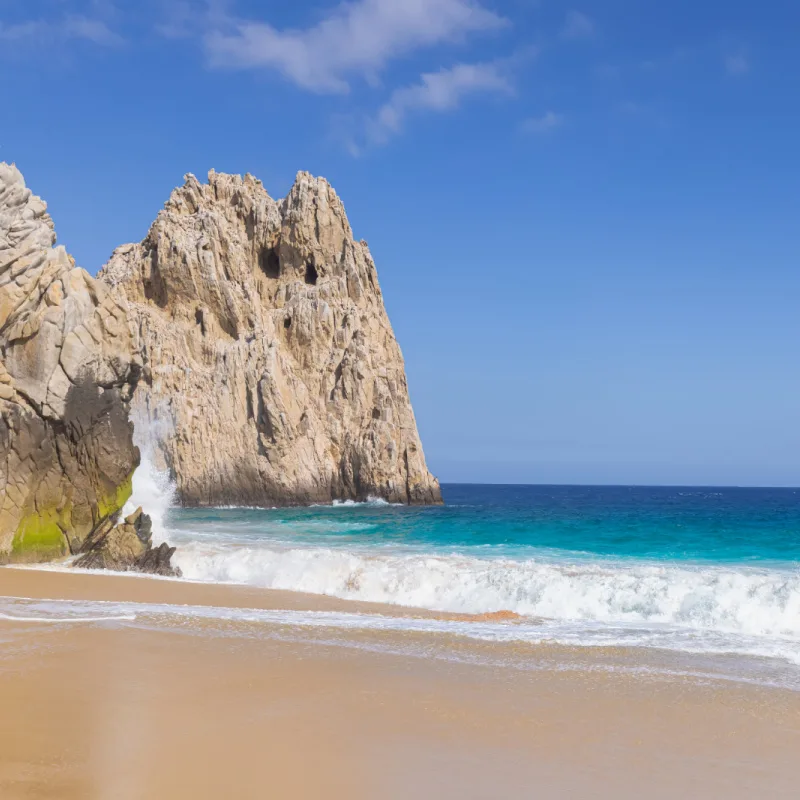 Clean beach in Los Cabos