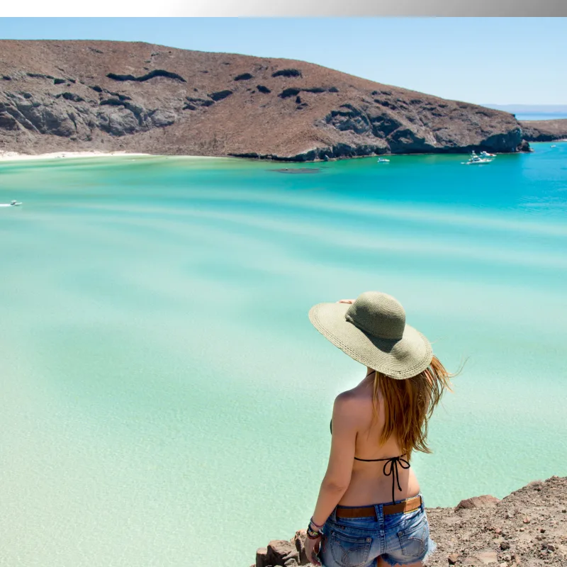 colorful bay in la paz