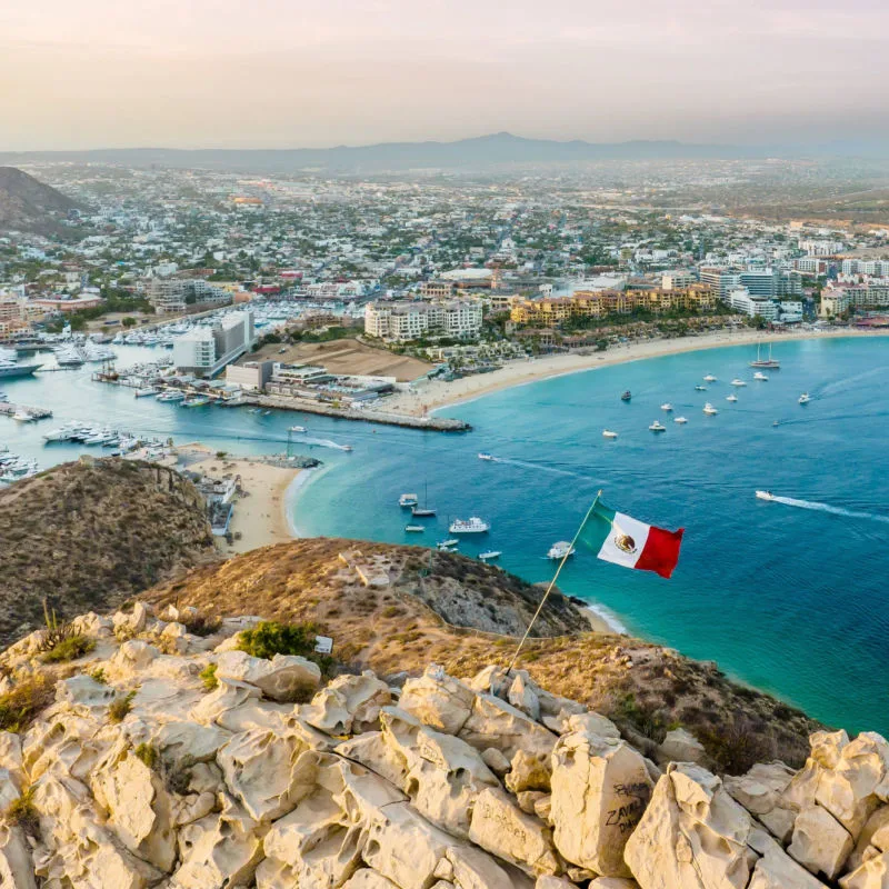 Aerial view of cabo san lucas