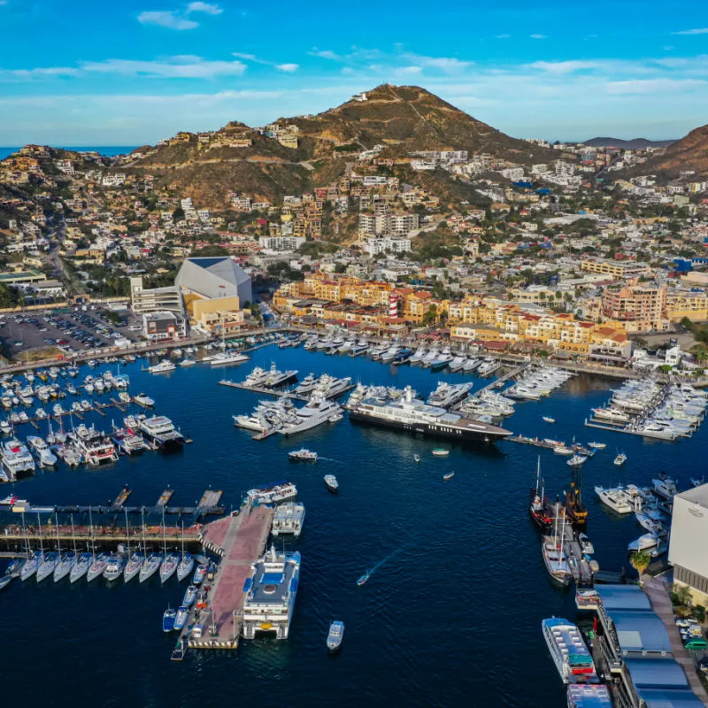 Los Cabos marina from the air