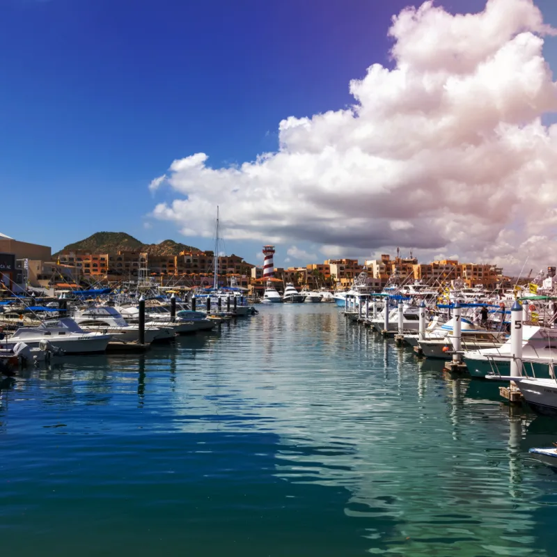 Marina and yacht club area in Cabo San Lucas