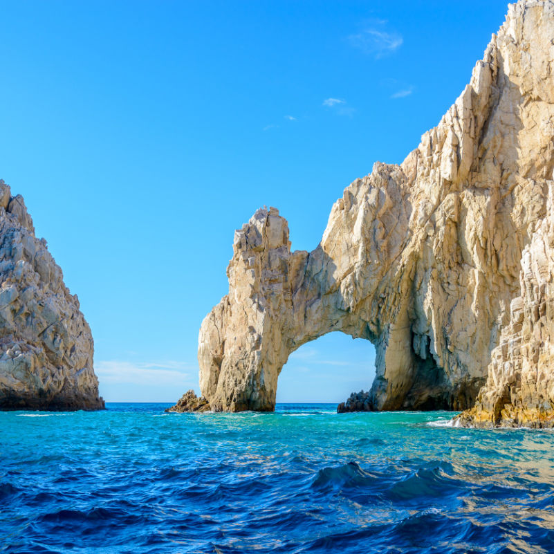 The world famous Los Cabos Arch.