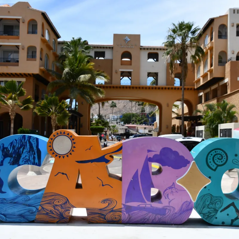 cabo sign at a resort