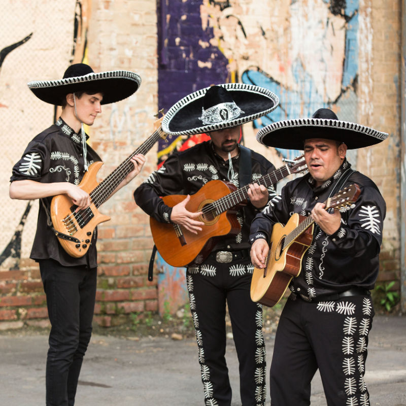 mariachi band playing instruments