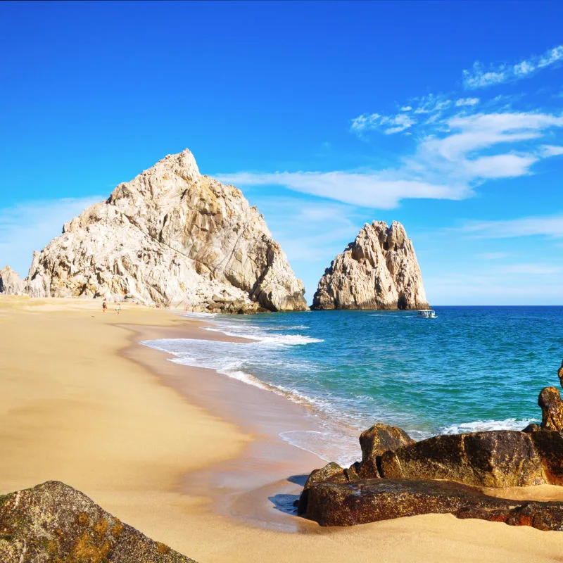 pretty beach in baja