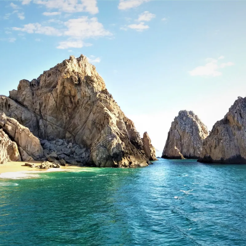 Cliffs on the sea in Los Cabos
