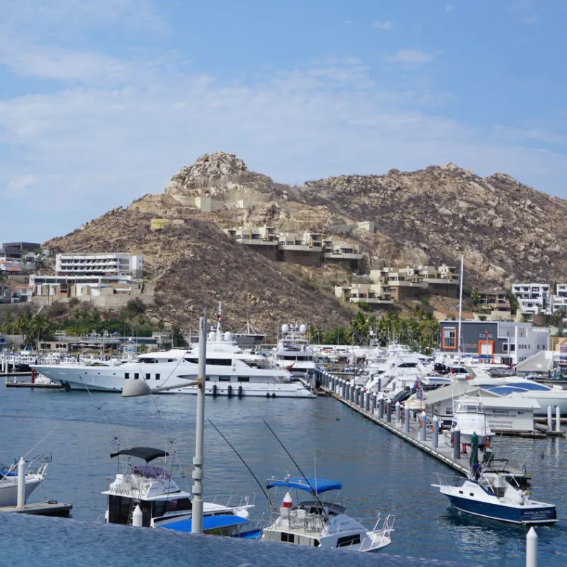 Cabo San Lucas, Panoramic view of the Cabo San Lucas area in Baja California Sur, Mexico