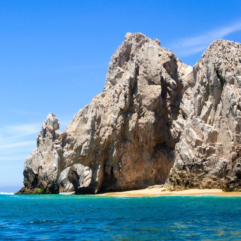 View of the arch in los cabos