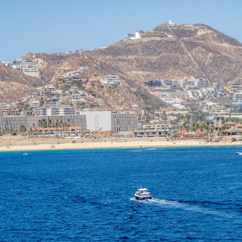 Luxury yacht sailing on the Sea of Cortez