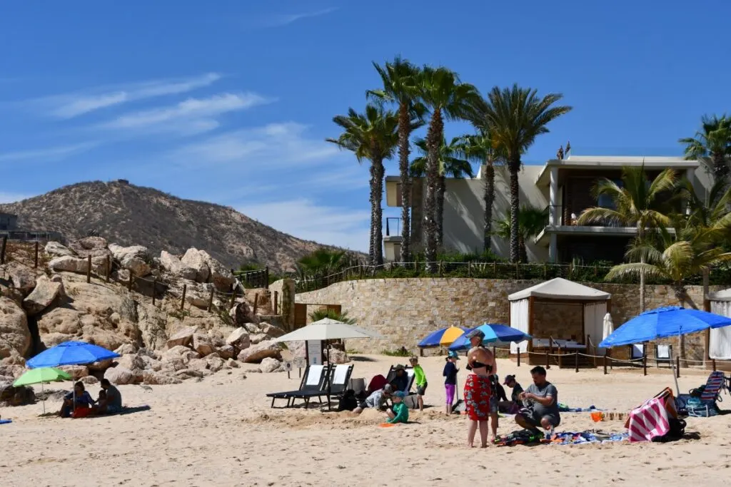 Chileno Beach (Playa Chileno) in Los Cabos, Mexico, as seen on April 13, 2023.