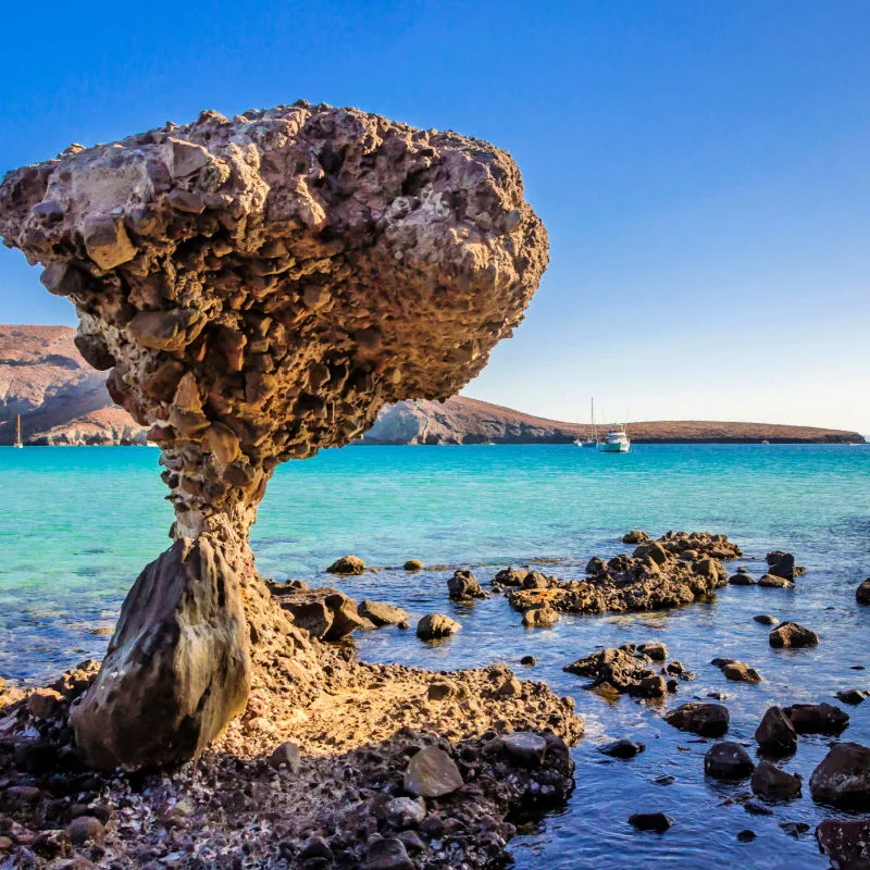 View of iconic rock in La Paz