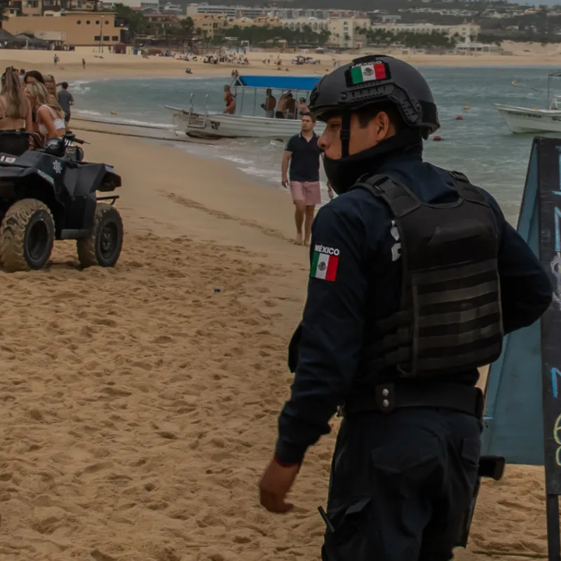 cop on cabo beach