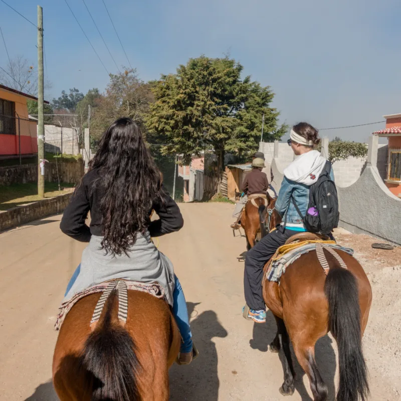 girls horseback riding mexico