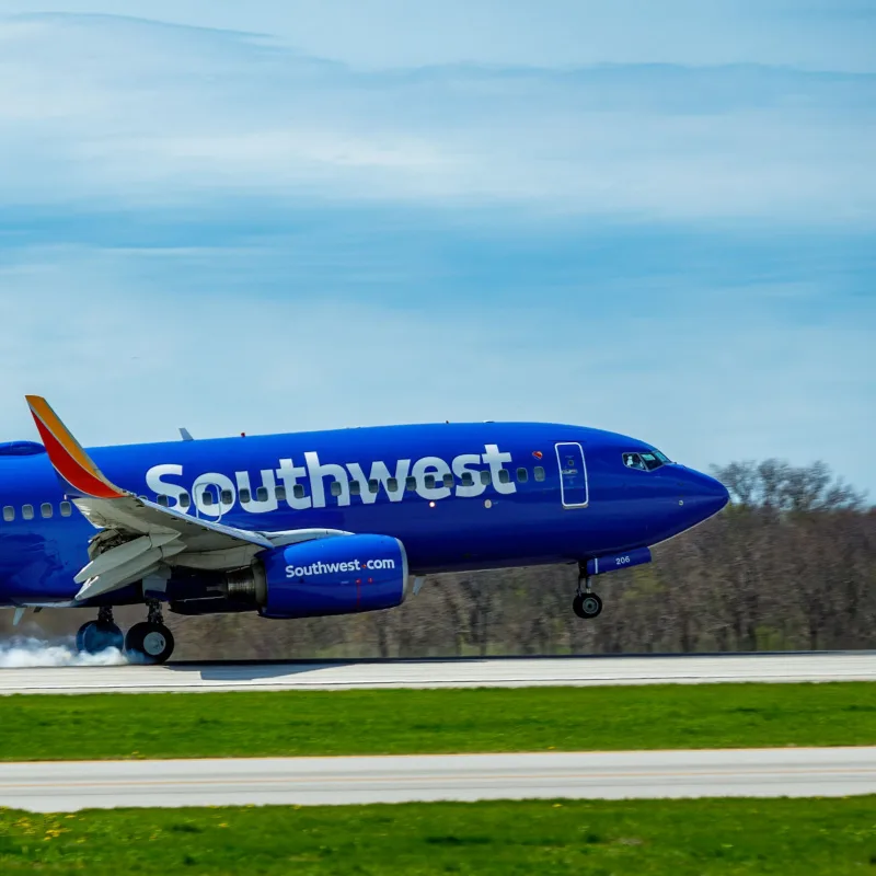 southwest plane in kansas city airport