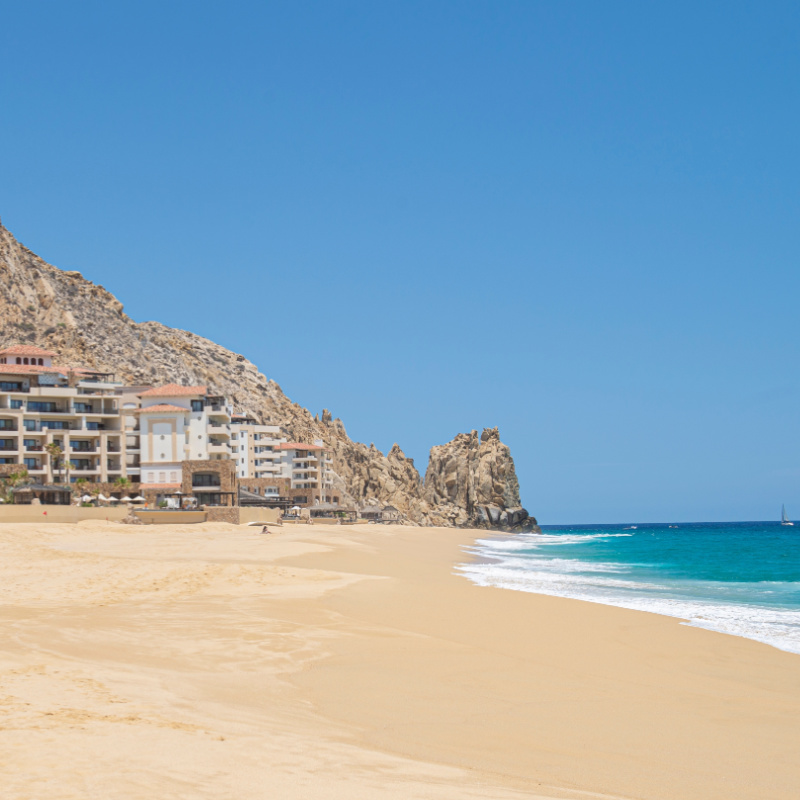 Accommodations in the Pacific Ocean in Finisterra at the end of the Baja in Cabo San Lucas.