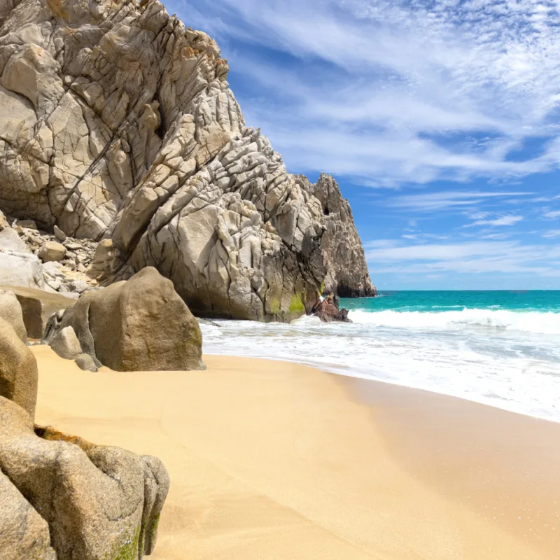 Beach in Los Cabos on a sunny day