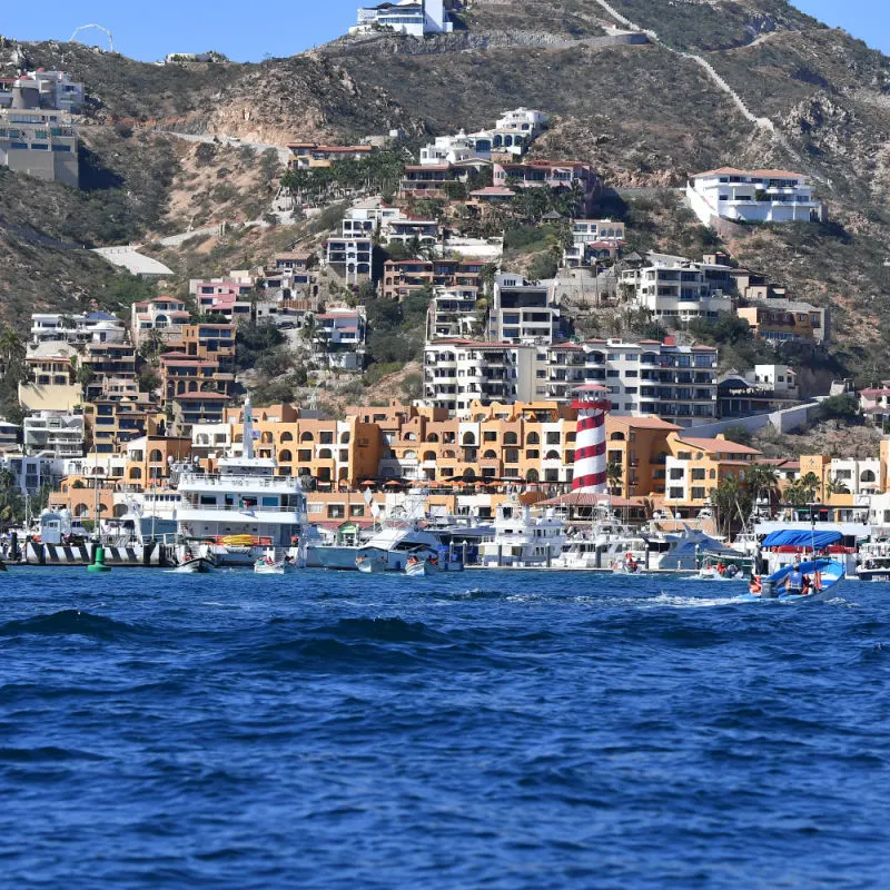 Cabo San Lucas Mexico view from Pacific ocean