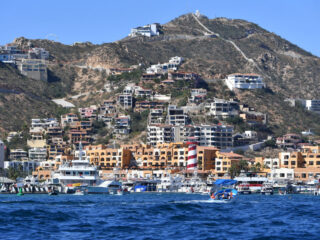 Cabo San Lucas Mexico view from Pacific ocean