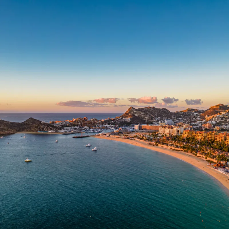 Beautiful View of Cabo San Lucas Beaches and Resorts