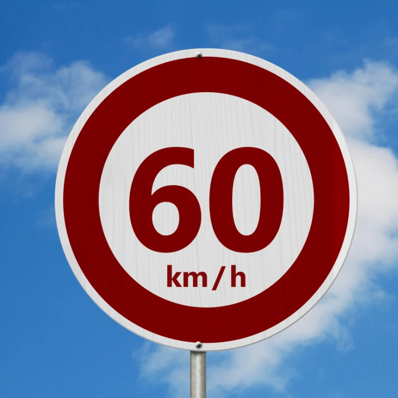 Speed limit 60 km:h