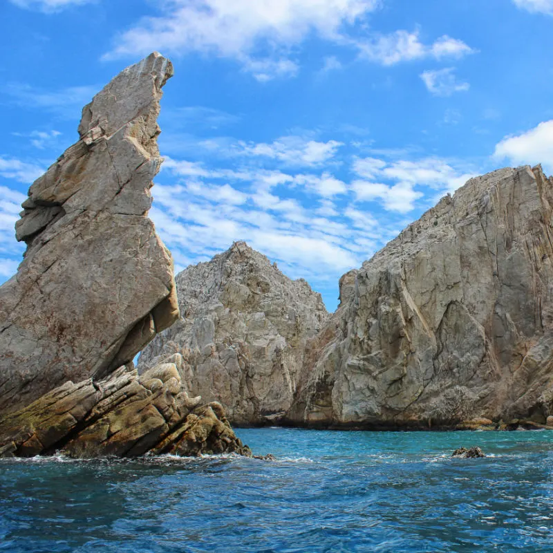 Stunning rock formation in the water, near Los Cabos
