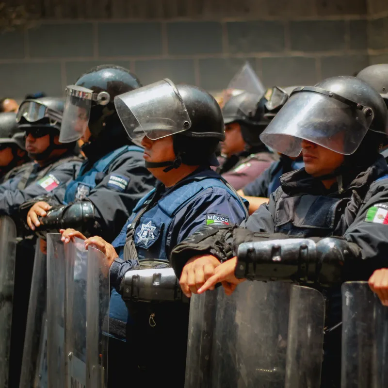 Police officers in Mexico