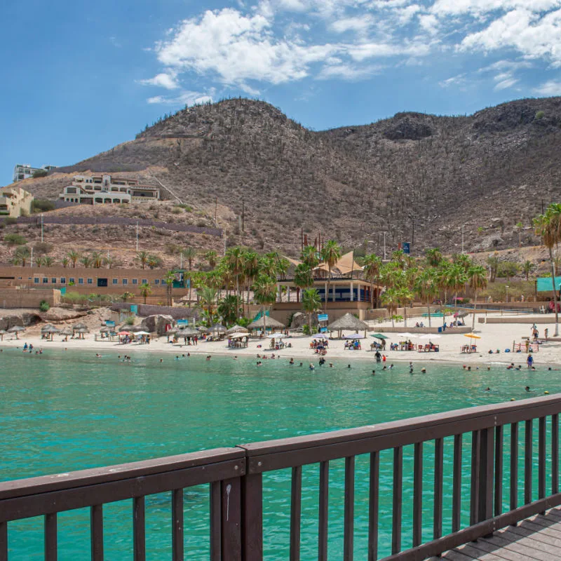 Beach Surrounded by Hills in La Paz, Mexico