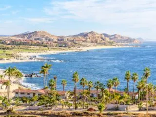 A view of San jose del cabo across the bay