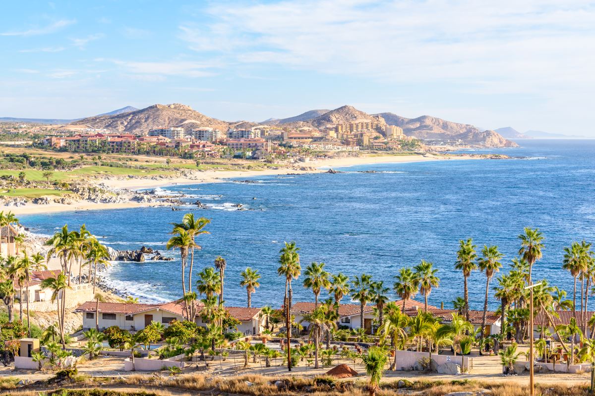 A view of San jose del cabo across the bay