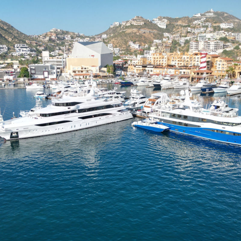 Yachts in the marina of Cabo San Lucas