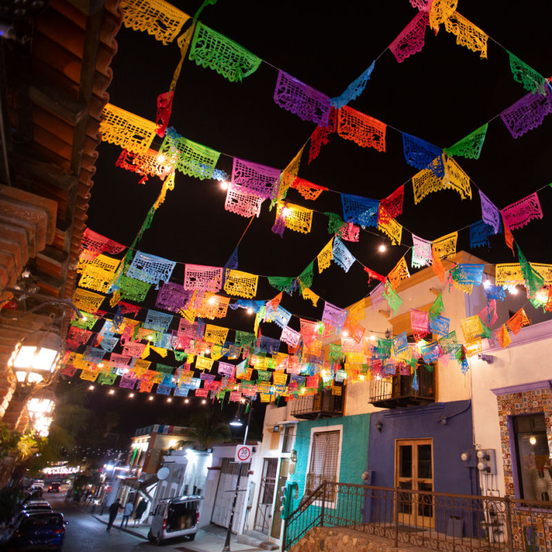 festive street in san jose del cabo