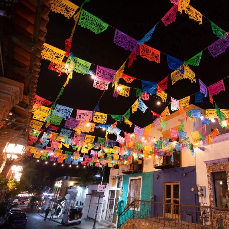 Colorful street in San Jose del Cabo Centro