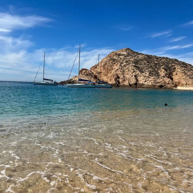 Santa Maria Beach (Playa Santa Maria) in Los Cabos, Mexico, as seen on April 13, 2023.