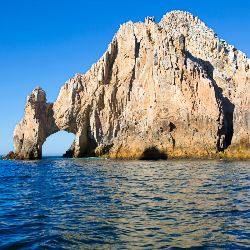 The Arch Of Cabo San Lucas. In the southern tip of the Peninsula of California concentrated a number of beautiful rocks of bizarre shape.