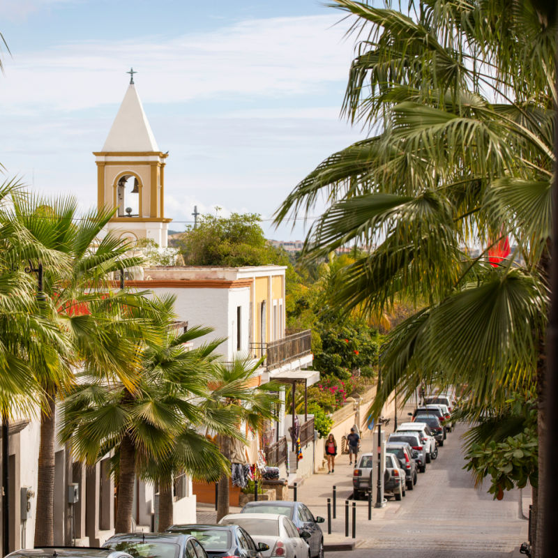 Historic Street in San Jose del Cabo, Mexico