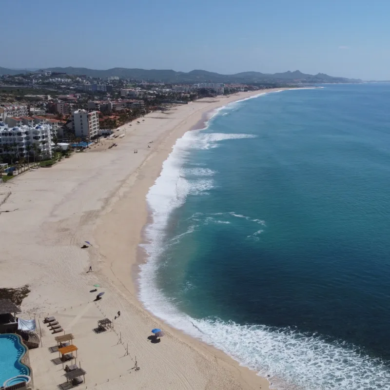 photography with drone in palmillas beach cabo san lucas baja california mexico