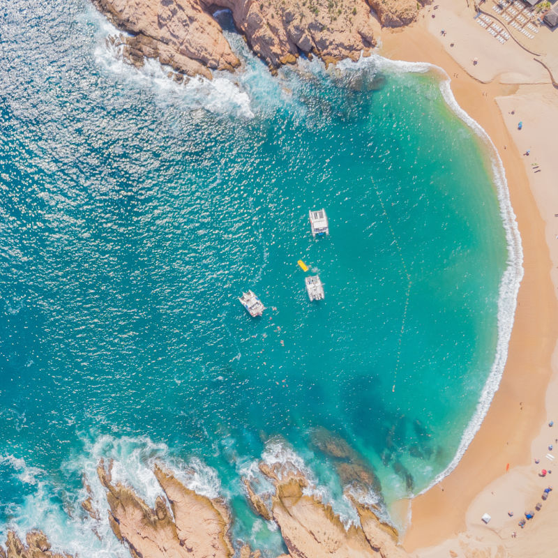 Aerial photo of a beach in Cabo San Lucas