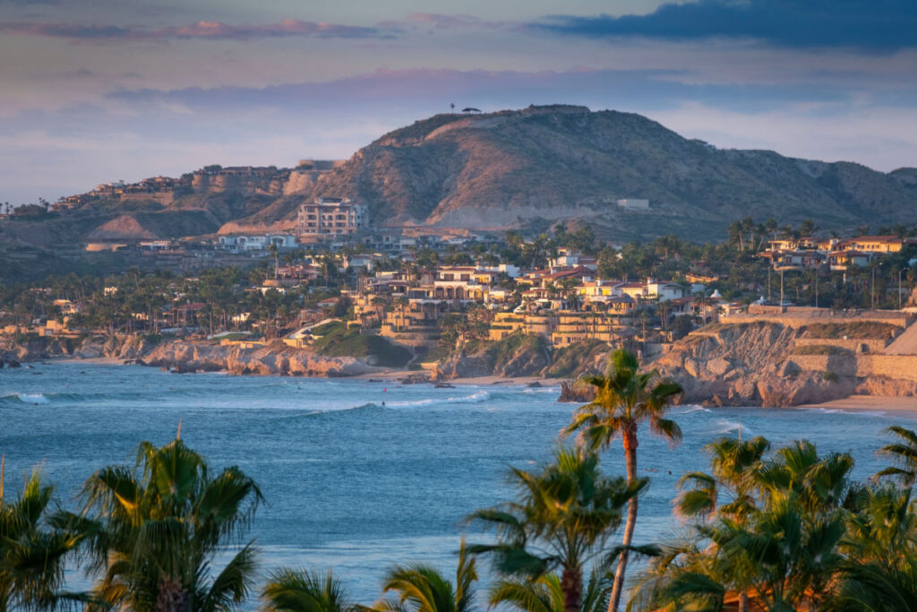scenic view of coast and mountains in los cabos