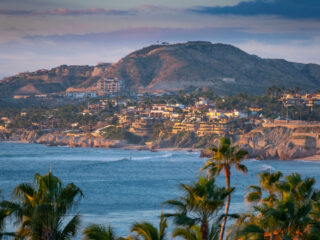 scenic view of coast and mountains in los cabos