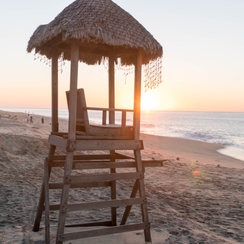 Lifeguard Chair on a Beach in Los Cabos, Mexico