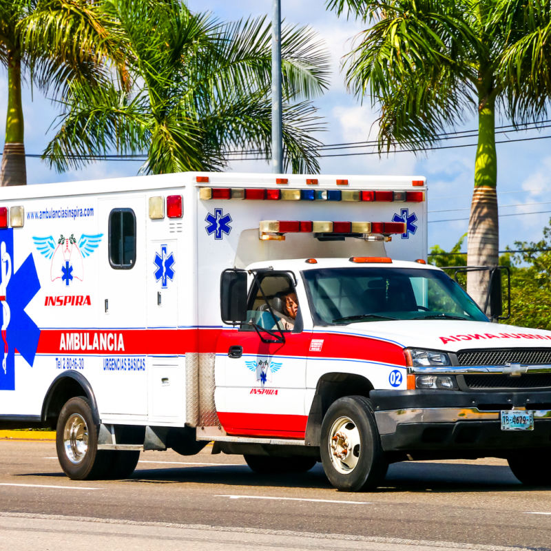ambulance in mexico beach destination