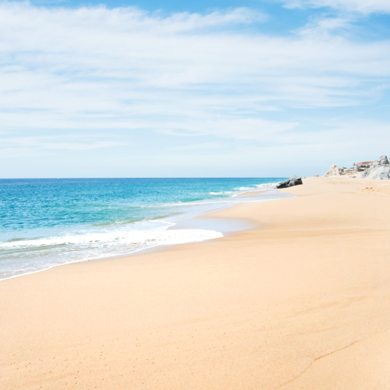 Beautiful isolated beach in Los Cabos