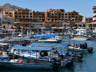 Boats Sitting in the Cabo San Lucas Marina
