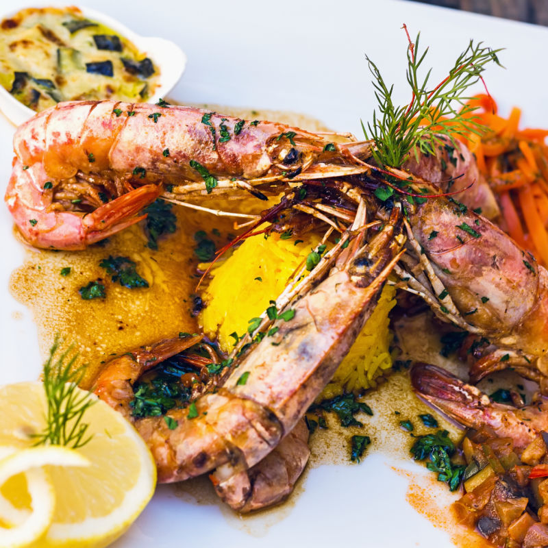 French Grilled Shrimp With Pastis