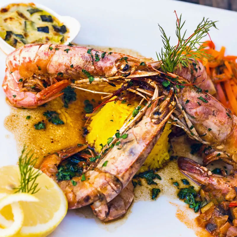 French Grilled Shrimp With Pastis