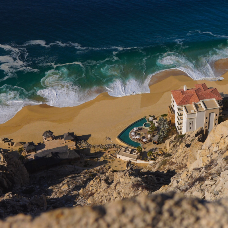 Waves on a Beach in Cabo San Lucas, Mexico