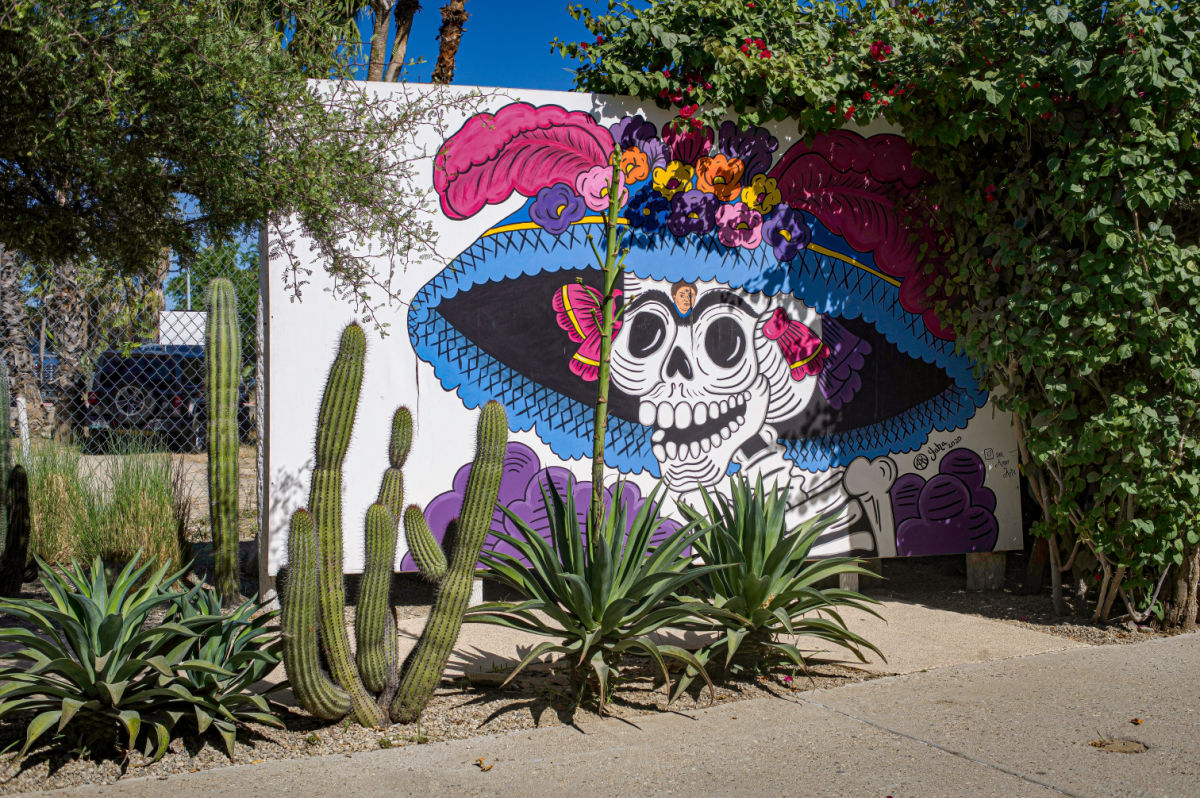 Colorful Mural in the Historic City Center of San Jose del Cabo, Mexico