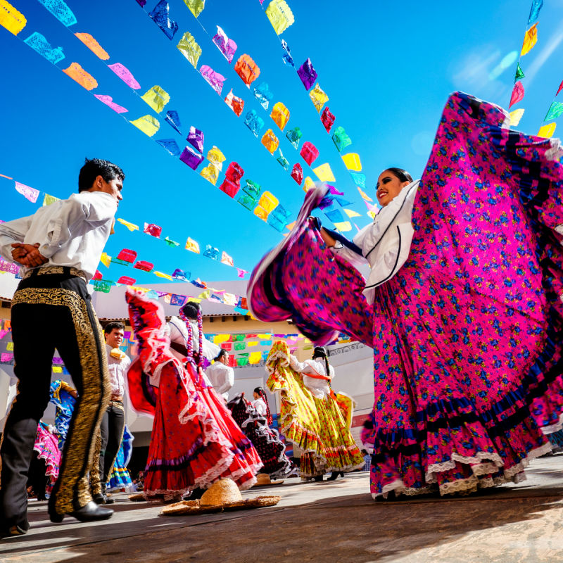 People Dancing at a Festival in Mexico