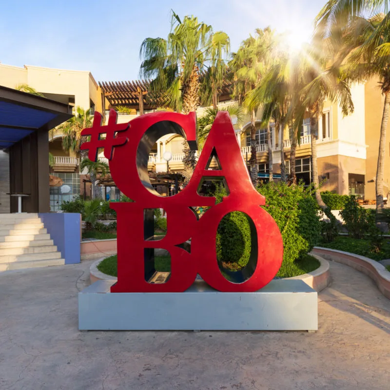 Cabo Sign in the Cabo San Lucas Marina Area