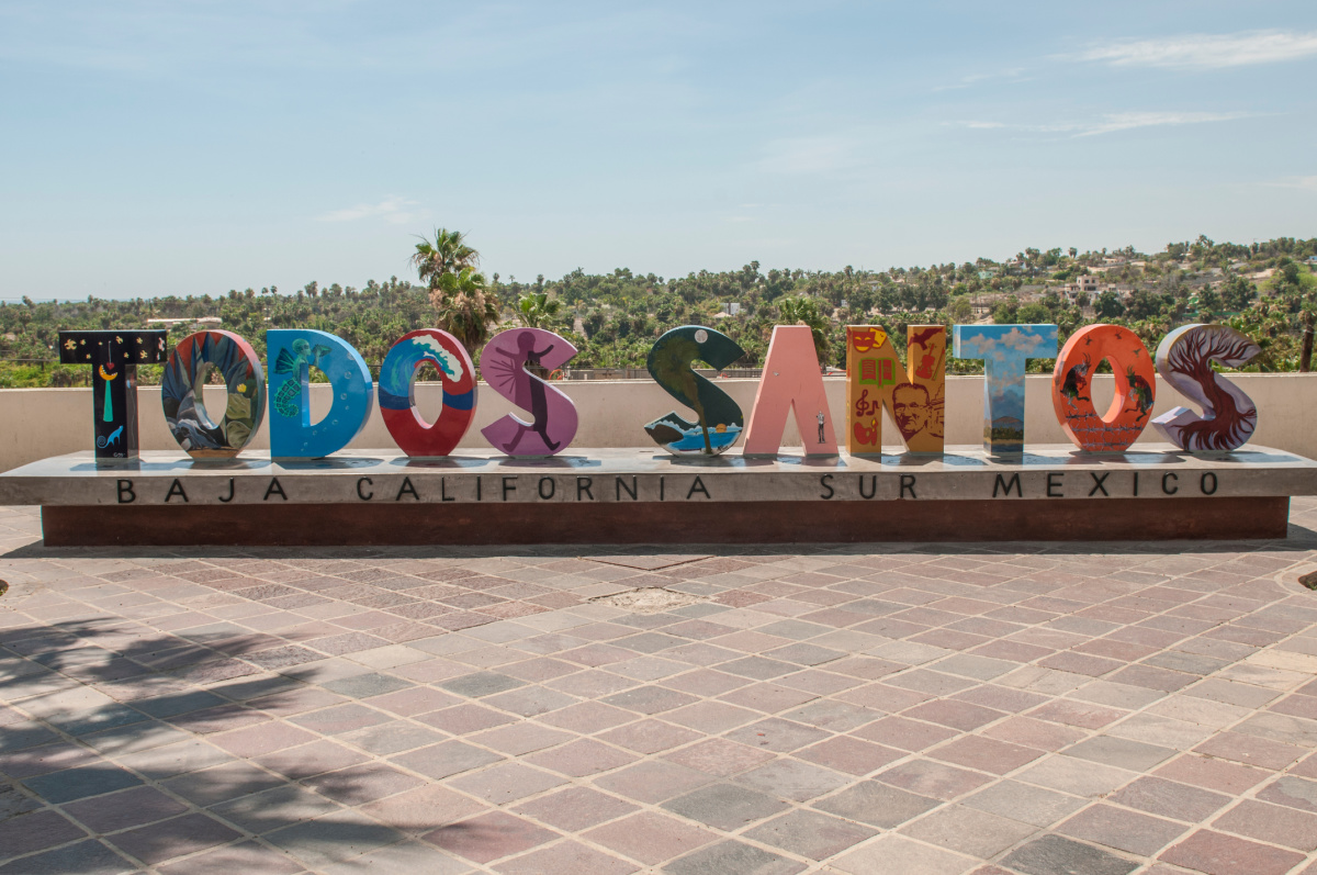 Colorful Sign in Todos Santos, Mexico